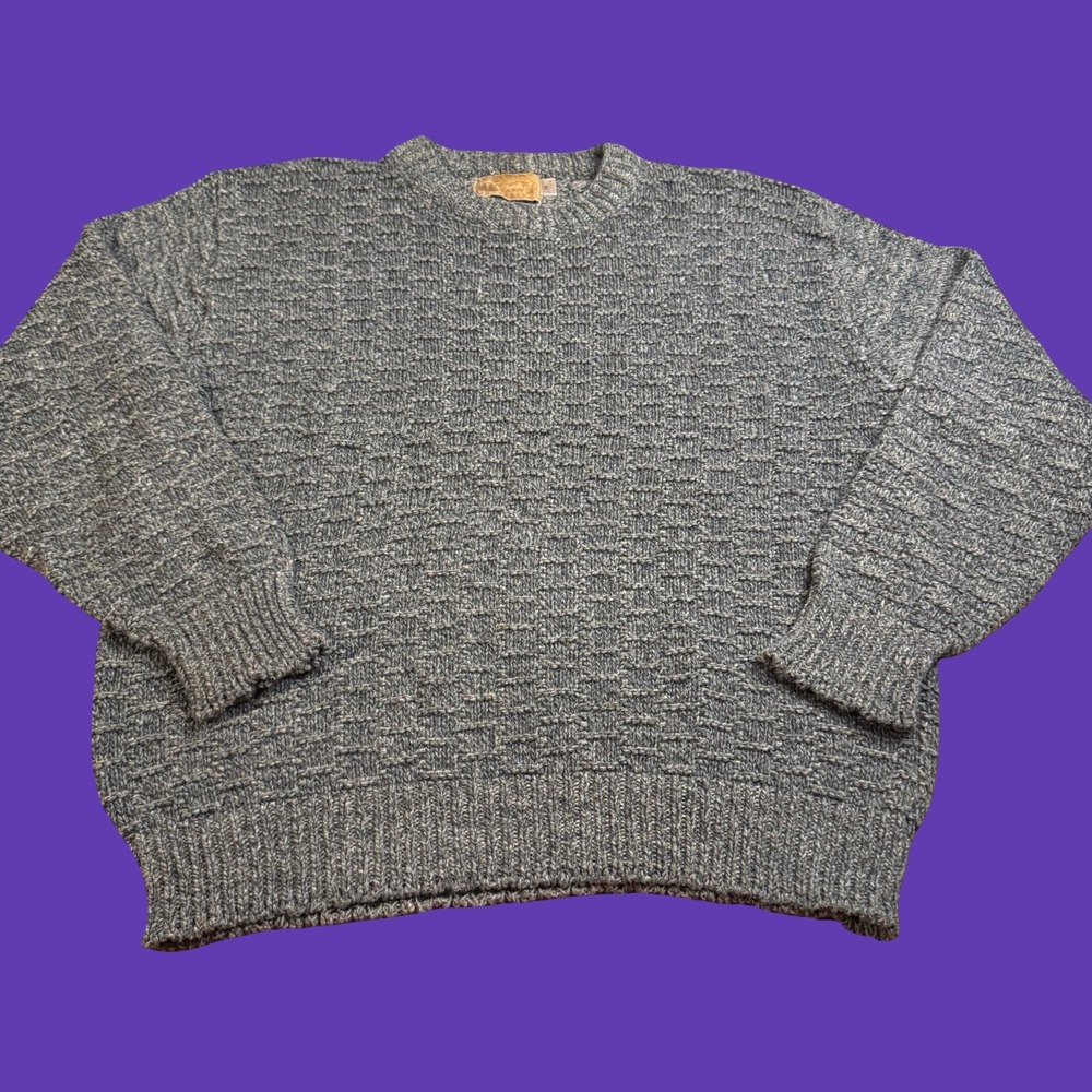Shenandoah Mens M Brown Knit Sweater Grandpa Core 90s Vintage Pullover